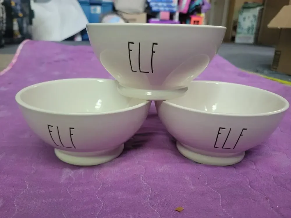 Rae Dunn Artisan Collection by Magenta “Elf” Bowl Set of 3